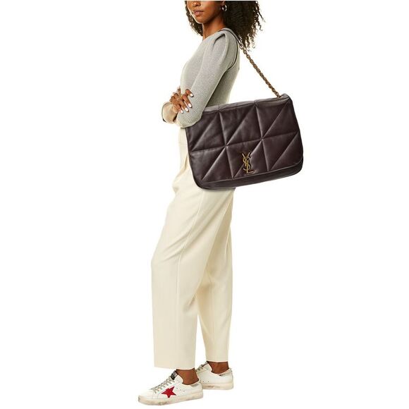 Saint Laurent Jamie 4.3 Large Leather Shoulder Bag, Brown - Picture 4 of 5